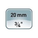 Steckschlüsseleinsatz 1010 3/4 Zoll Innen-6-kant SW...