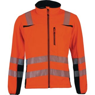 Warnschutz-Softshelljacke Prevent® Trendline Gr.XXL orange/schwarz