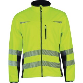 Warnschutz-Softshelljacke Prevent® Trendline Gr.M gelb/schwarz