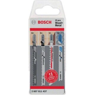Stichsägeblatt-Set JSB Wood and Metal 15-tlg.HO BOSCH