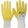 Handschuhe 03405 Gr.9 weiß/gelb PES m.Nitril EN 388 PSA II 12 NITRAS