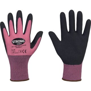 Handschuhe LADY FLEXTER Gr.8 pink/schwarz EN 420/EN 388 PSA II STRONGHAND