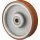 Ersatzrad D.250mm Trgf.1200kg Aluminium/Guss Achs-D.25mm Nabenl.60mm BS ROLLEN