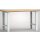 Werkbank B1500xT700xH840mm Buche Multiplex lichtgrau