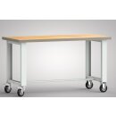 Werkbank B1500xT700xH840mm Buche Multiplex lichtgrau...