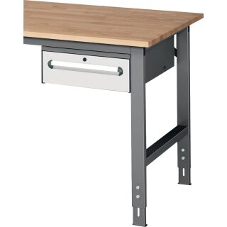 Unterbauschrank H175xB440xT600mm anthrazitgrau/lichtgrau 1 Schubl.Einfachauszug
