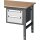 Unterbauschrank H395xB490xT600mm anthrazitgrau/lichtgrau 2 Schubl.Einfachauszug