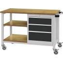 Werkbank B1200xT540xH880mm Buche Multiplex lichtgrau/grau...