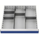 Schubladenunterteilungsmaterial Front-H.100-125mm 2...