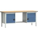 Werkbank PW 700 B2000xT700xH840mm Buche Multiplex grau...