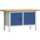 Werkbank PW 700 B1500xT700xH840mm Buche Multiplex grau...