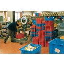 Drehstapelbehälter PP blau L590xB380xH135mm