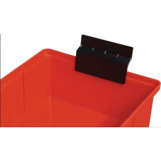 Auszugsperre f.Regalkasten B.93/152/186mm schwarz PP LA-KA-PE