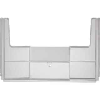 Trennw.f.Regalkasten B.230mm PP transparent,offen 1 BT=25 ST.LA-KA-PE