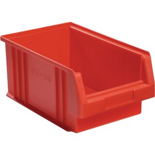 Sichtlagerkasten PLK L330xB213xH150mm PP rot LA-KA-PE