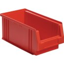Sichtlagerkasten PLK L290xB150xH125mm PP rot LA-KA-PE