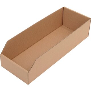Regalkasten L400xB150xH100mm braun 1-wellige Pappe