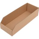 Regalkasten L400xB150xH100mm braun 1-wellige Pappe