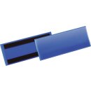 Etikettentasche B210xH74mm blau magn.50 DURABLE