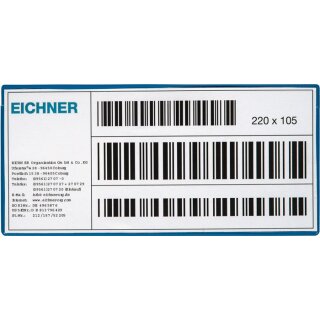 Etikettentasche B220xH105mm magn.10St./Pack EICHNER