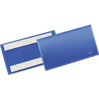 Etikettentasche B150xH67mm blau selbstkl.50St./Pack DURABLE