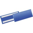 Etikettentasche B210xH74mm blau selbstkl.50St./Pack DURABLE
