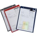 Auftragstasche m.Klettverschluss u.2 Fächer DIN A4 blau VE=10 St.