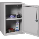 Hängeschrank H600xB400xT300mm Vollblech,1 BD Stahlbl.lichtgrau/lichtgrau