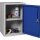 Hängeschrank H600xB400xT300mm Vollblech,1 BD Stahlbl.lichtgrau/enzianblau