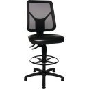 Arbeitsdrehstuhl TEC 80 C Bodengleiter+Fußring...
