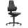 Arbeitsdrehstuhl Nexxit Rl.Kunstlederpolster schwarz Griff blau 450-600mm BIMOS