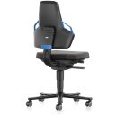 Arbeitsdrehstuhl Nexxit Rl.Supertec-Gewebe schwarz Griff...