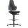 Arbeitsdrehstuhl Nexxit Gleiter+Fußring PU-Schaum schwarz Griff blau 570-820mm