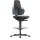 Arbeitsdrehstuhl Nexxit Gleiter+Fußring Supertec schwarz Griff blau 570-820mm