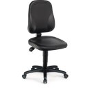 Arbeitsdrehstuhl Rl.Kunstlederpolster schwarz 450-620mm...
