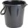 Eimer 10,5l HD-Polyethylen schwarz Kunststoffbügel D.286mm H.283mm HÜNERSDORFF