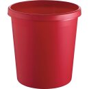 Papierkorb 18l H331xØ315mm m.Griffrand Ku.rot