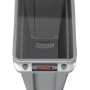 Wertstoffsammler 87l H762xB279xT558mm grau m.Lüftungskanälen RUBBERMAID