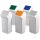 Wertstoffsammler 40l H747xB320xT366mm weiß gelb m.Deckel DURABLE