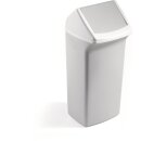 Wertstoffsammler 40l H747xB320xT366mm weiß grau m.Deckel DURABLE
