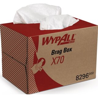 Wischtuch WypAll® X70 8296 L426xB282ca.mm weiß 1-lagig Box WYPALL
