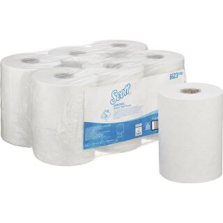 Rollenhandtuch Scott® Control™ 1-lagig weiß L ca.165mxB ca.198mm 6 Rollen/KT