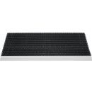 Fußmatte Alu-Anlaufkante schwarz/silber PP/Alu...