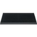 Fußmatte Alu-Anlaufkante schwarz/schwarz PP/Alu...