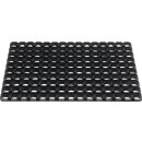 Fußmatte offene Ringe schwarz Gum.L400xB600xS22mm