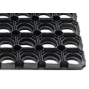 Fußmatte offene Ringe schwarz Gum.L500xB800xS22mm