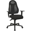 Bürodrehstuhl m.Synchrontechnik schwarz/schwarz...