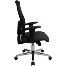 Bürodrehstuhl m.Punktsynchrontechnik schwarz/schwarz 450-550mm Trgf.110kg