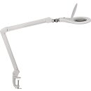 LED-Lupenleuchte Glaslinse 127mm (5 Zoll) Tischklemme...