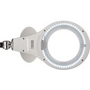 LED-Lupenleuchte Glaslinse 127mm (5 Zoll) Tischklemme schwarz